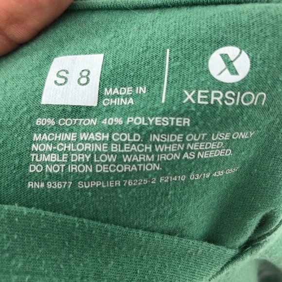 Xersion Boys 8 Green & Gray Hooded Long Sleeve Top - Picture 7 of 7